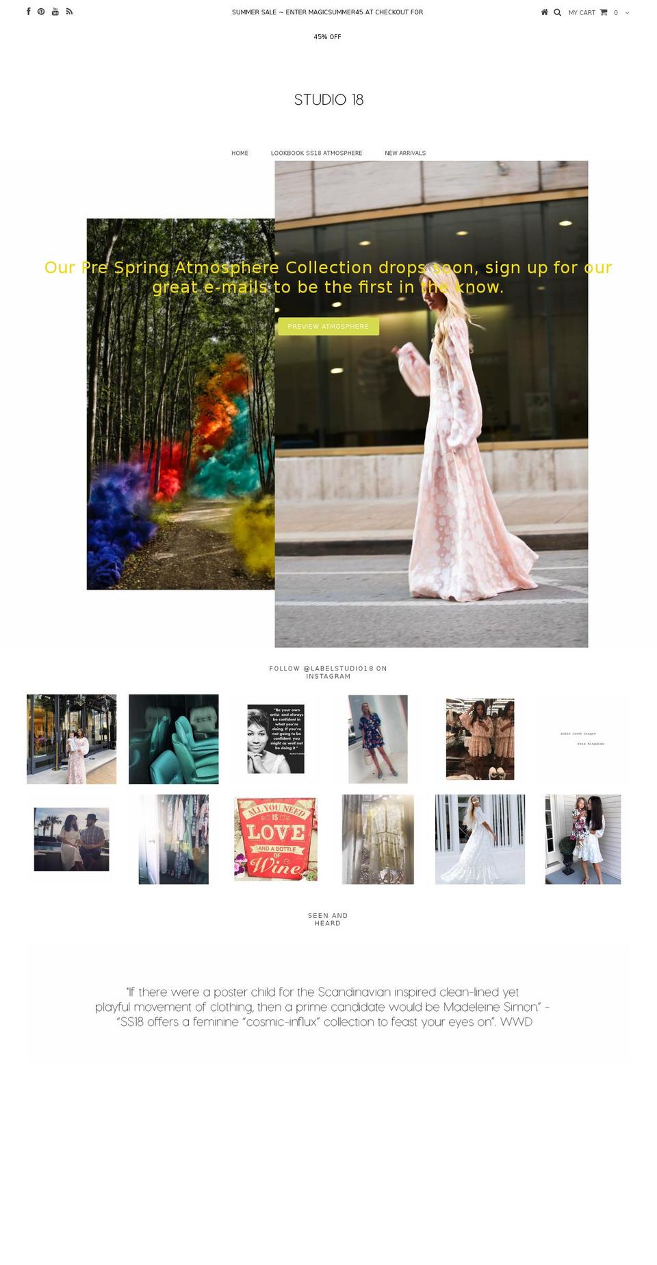 madeleinecollection.com — Shopify storefront screenshot