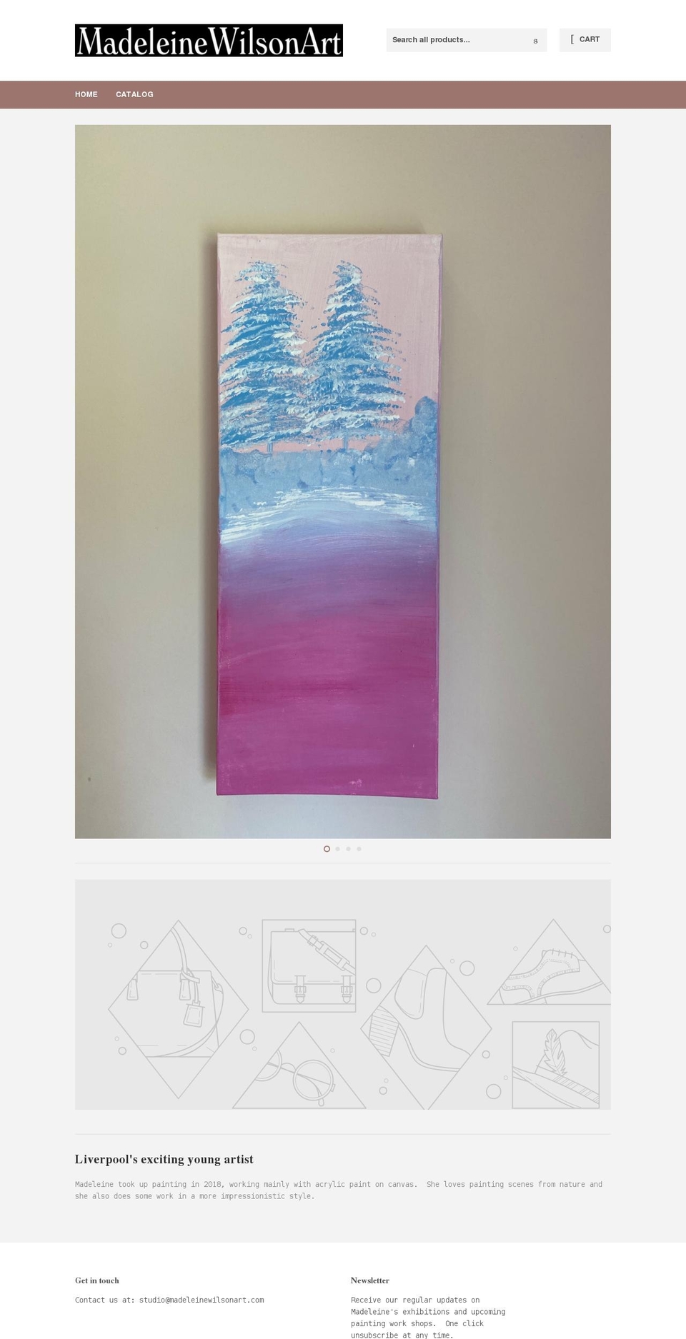 madeleinewilsonart.com shopify website screenshot