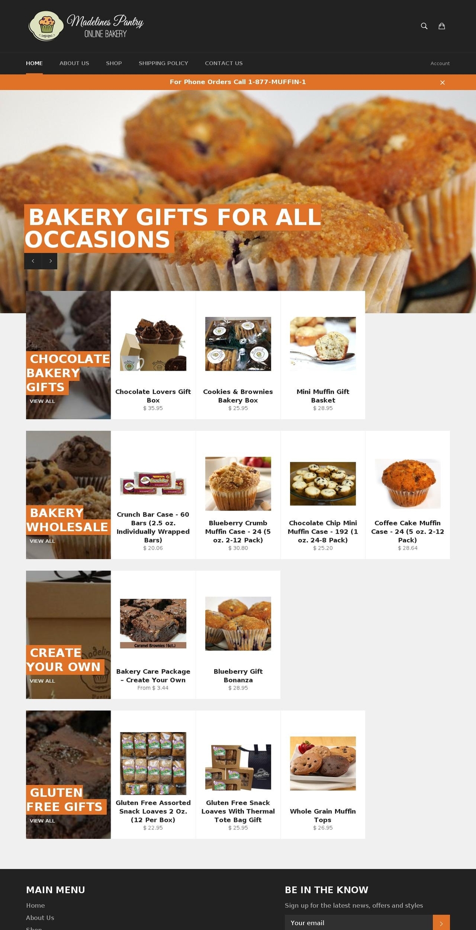 madelinespantry.com shopify website screenshot