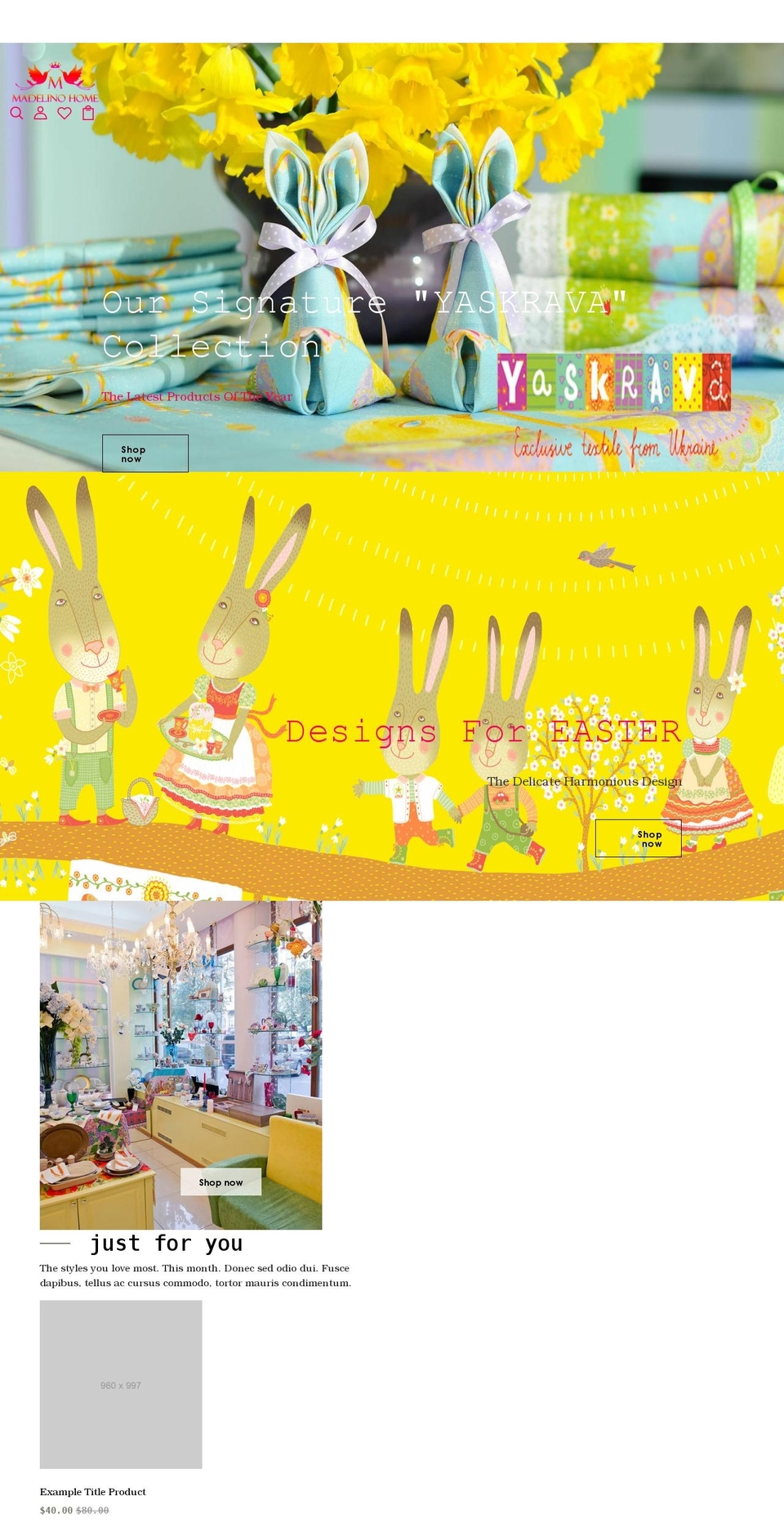 Ceratic home Shopify theme site example madelinohome.com