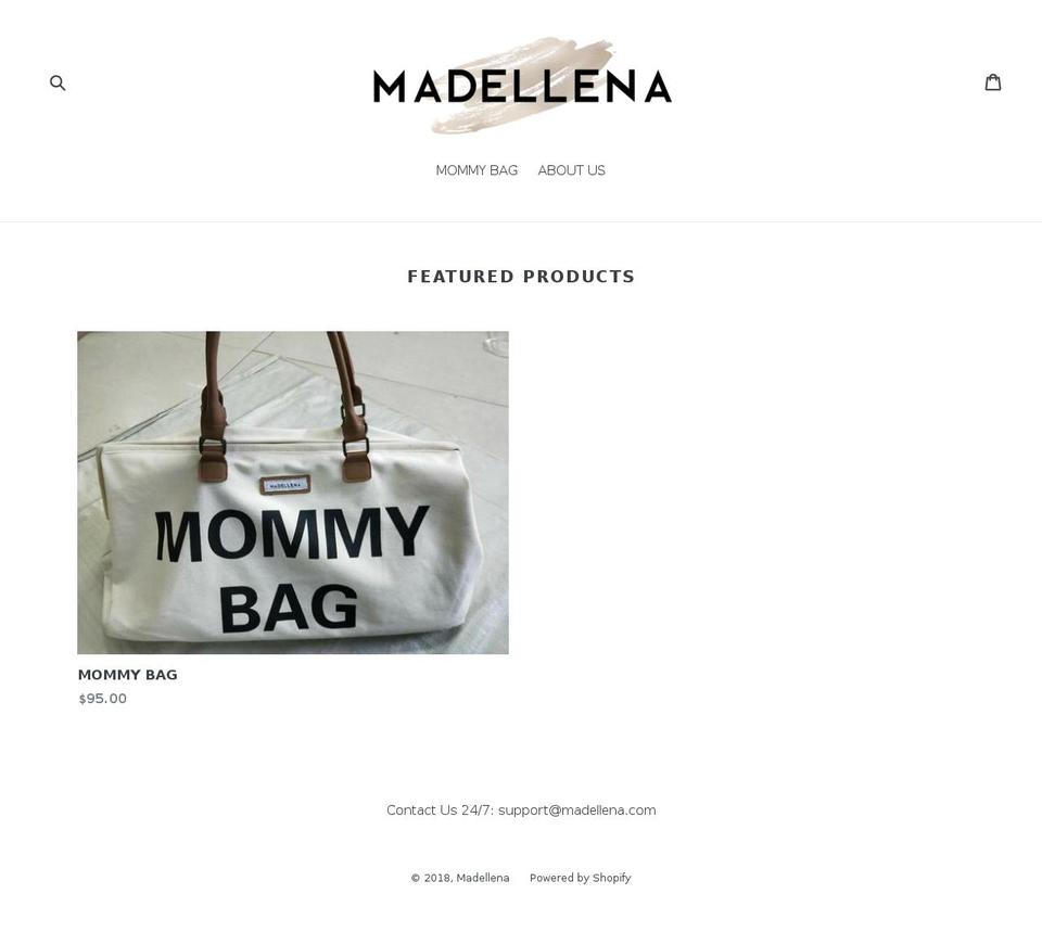 madellena.com — Shopify storefront screenshot