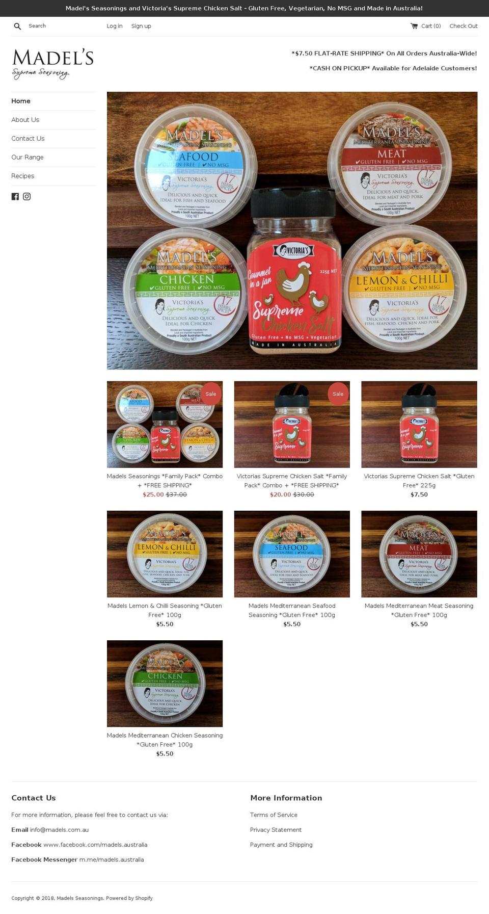 madels.com.au shopify website screenshot