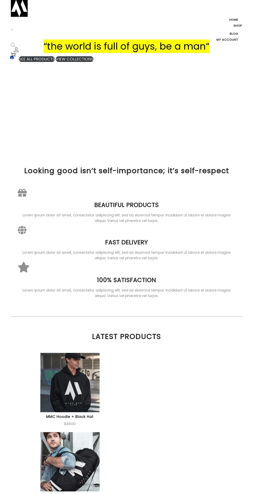 mademenclub.com — Shopify storefront screenshot