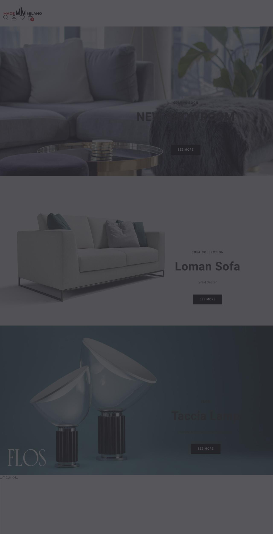 mademilano.com shopify website screenshot