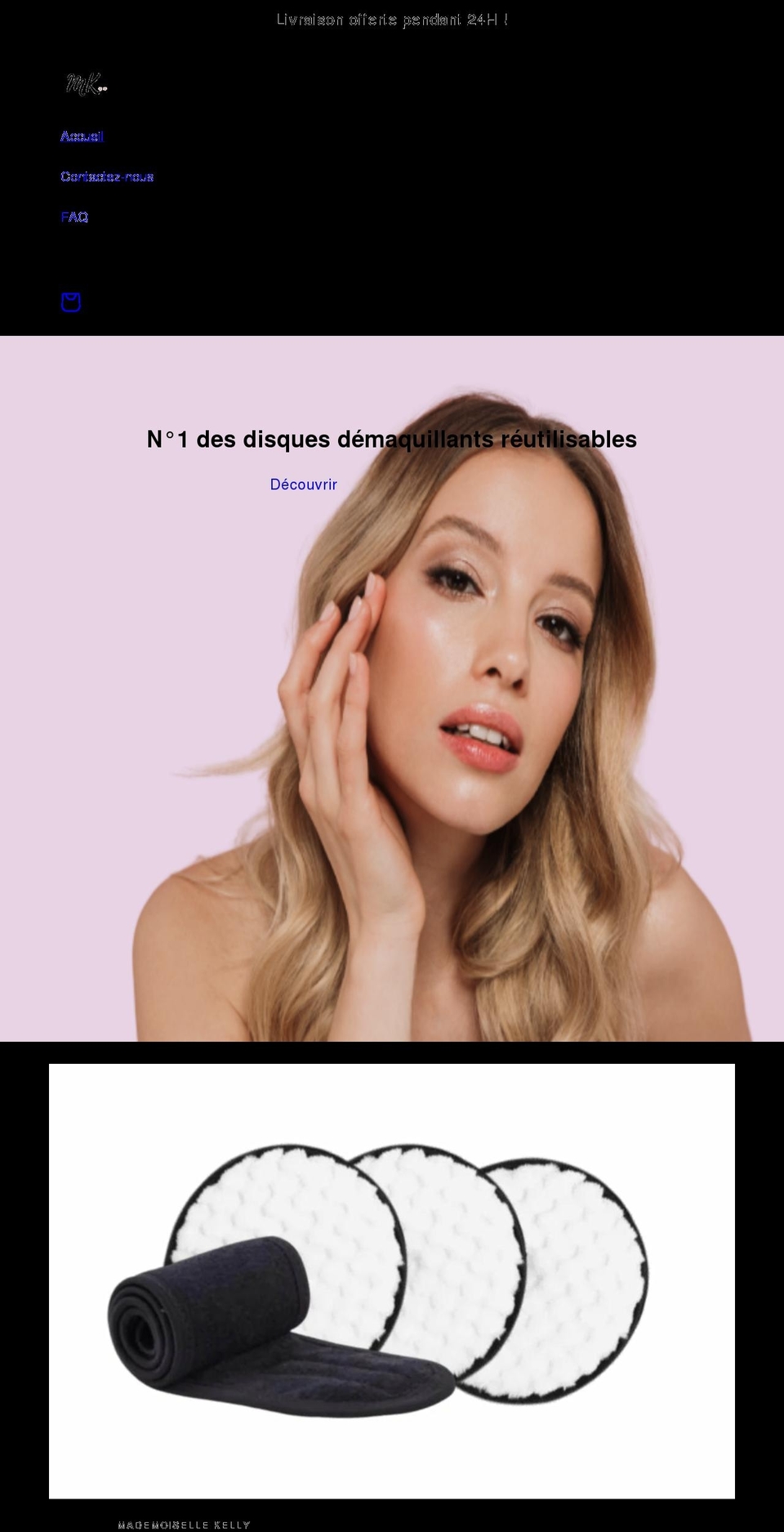mademoisellekelly.com shopify website screenshot