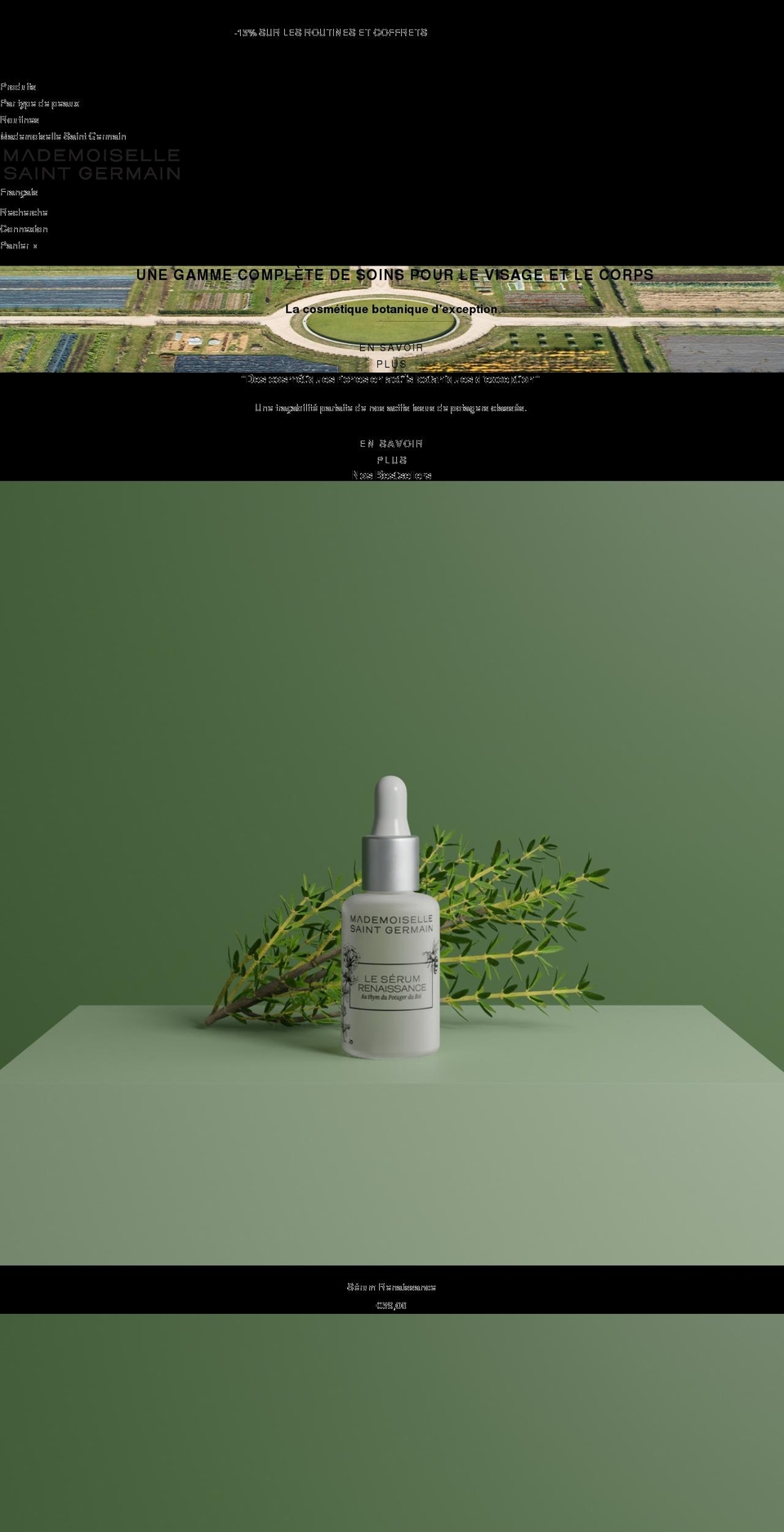 mademoisellesaintgermain.com shopify website screenshot