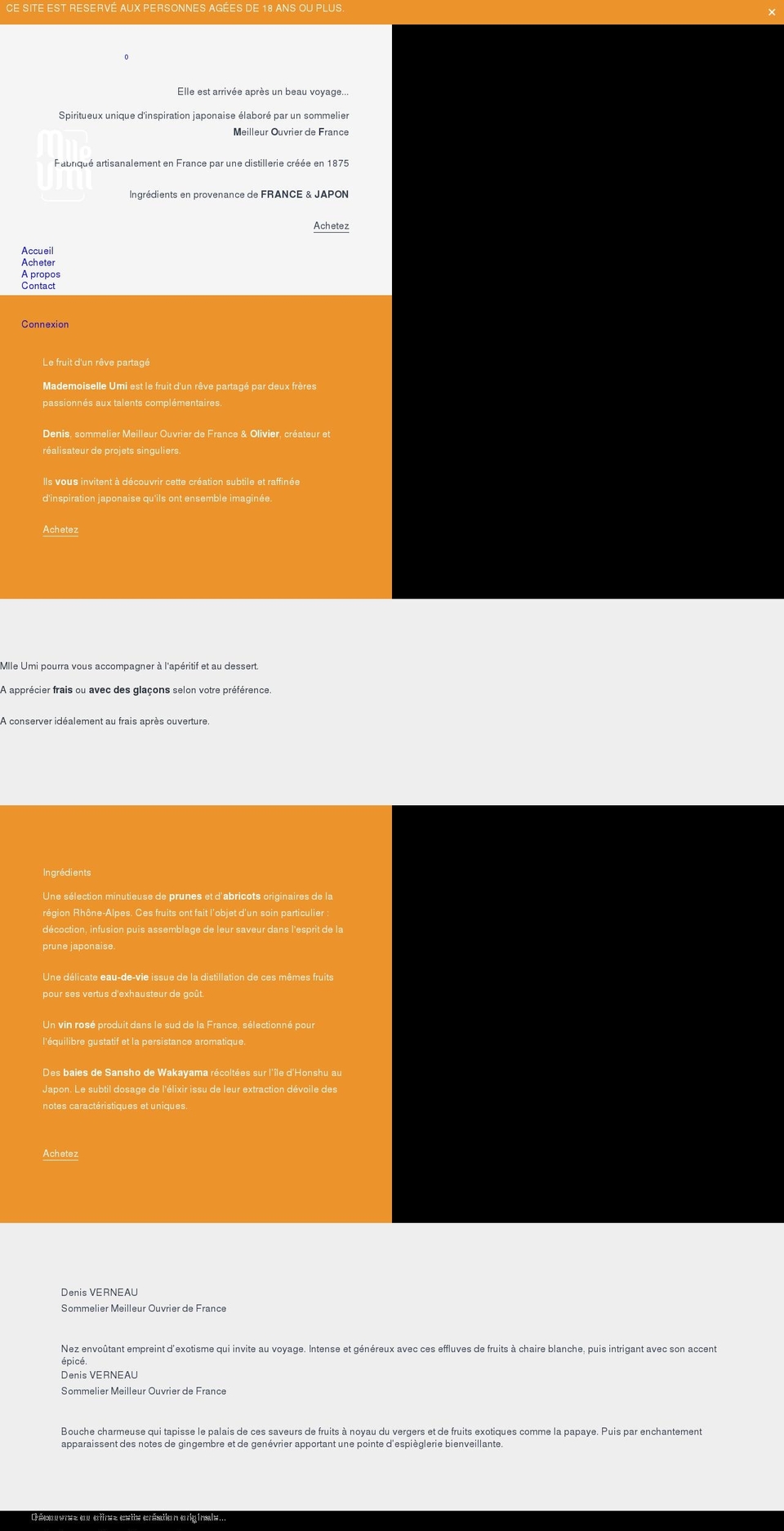 mademoiselleumi.com shopify website screenshot