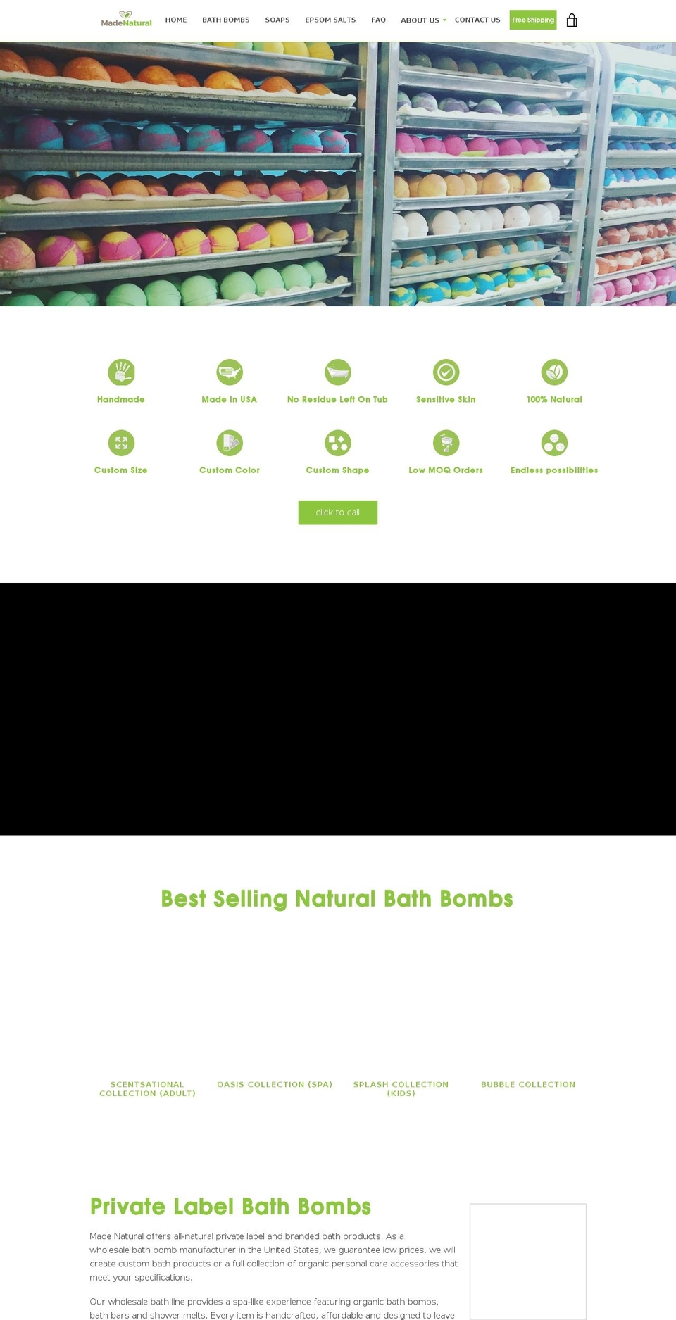 madenatural.com shopify website screenshot