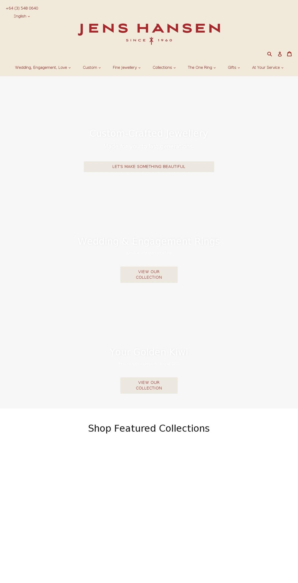 madeoflove.co.nz shopify website screenshot