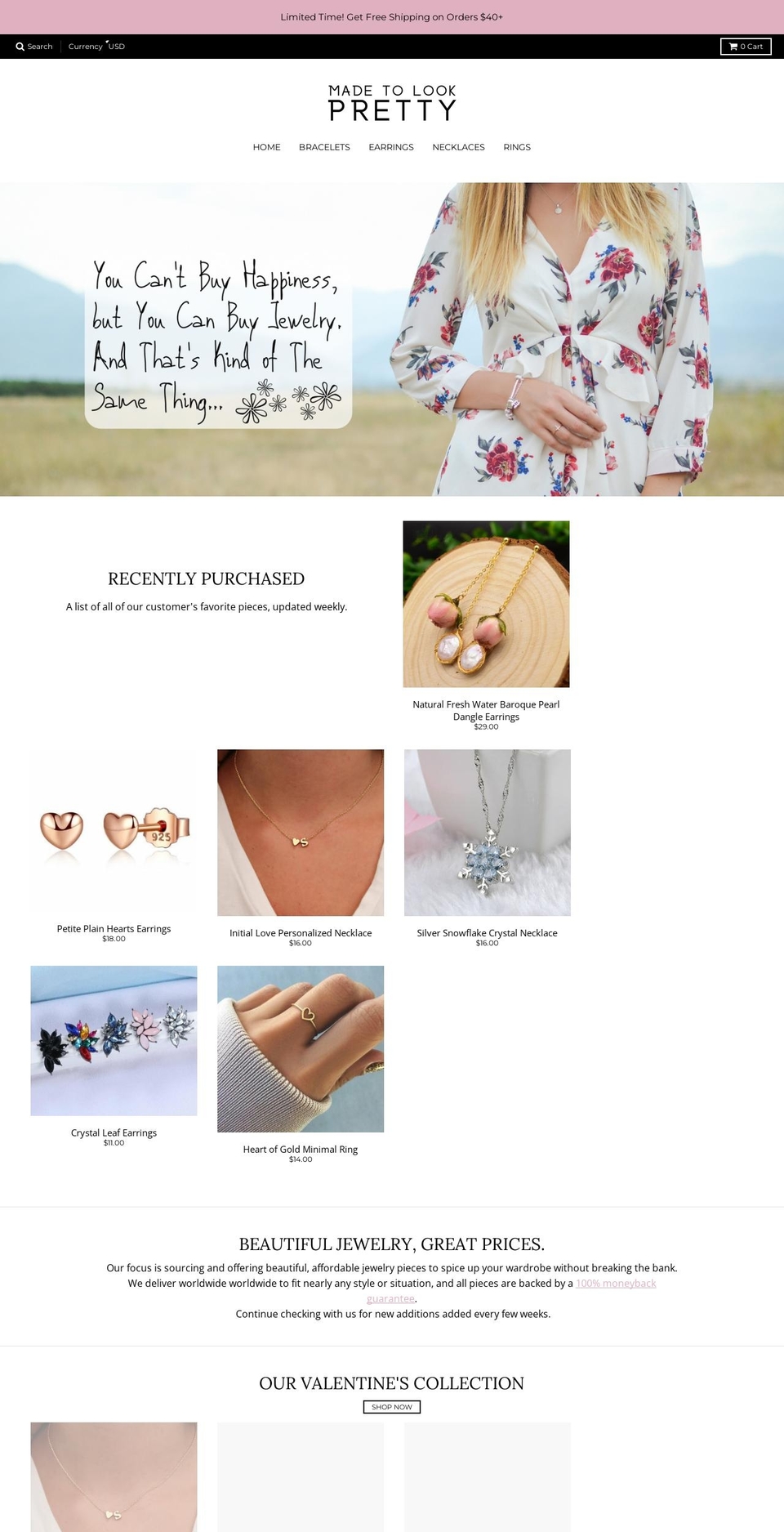 madetolookpretty.com shopify website screenshot