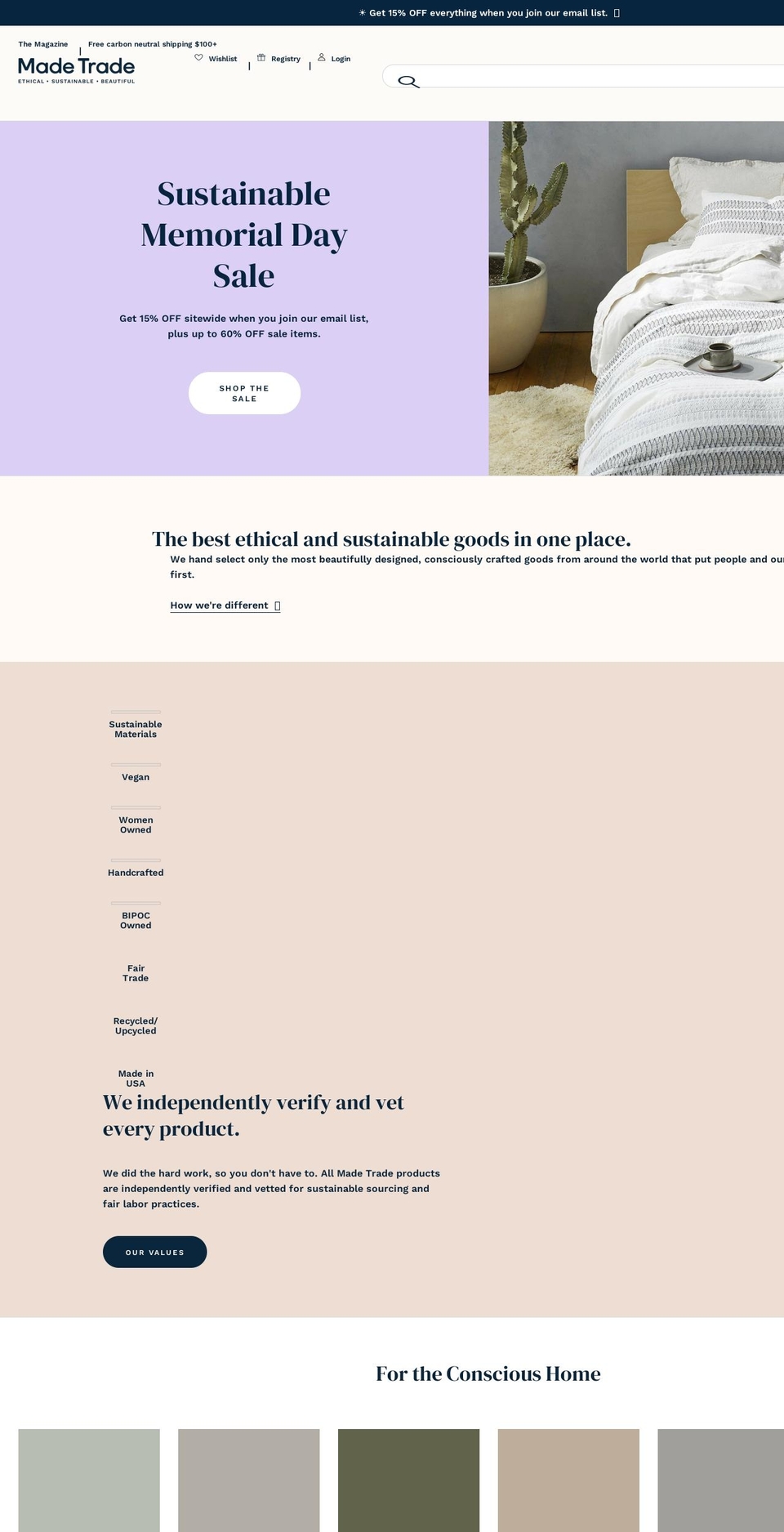 madetrade.com shopify website screenshot