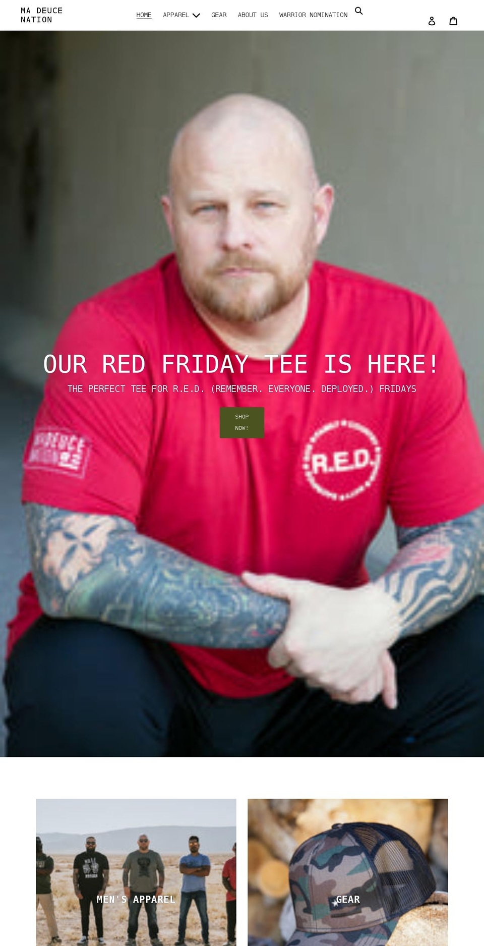 madeucenation.com shopify website screenshot