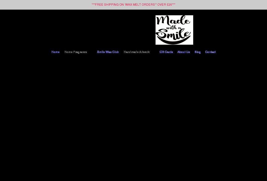 madewithasmile.co.uk shopify website screenshot