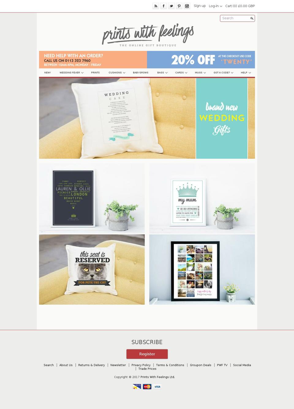 madewithfeelings.com shopify website screenshot