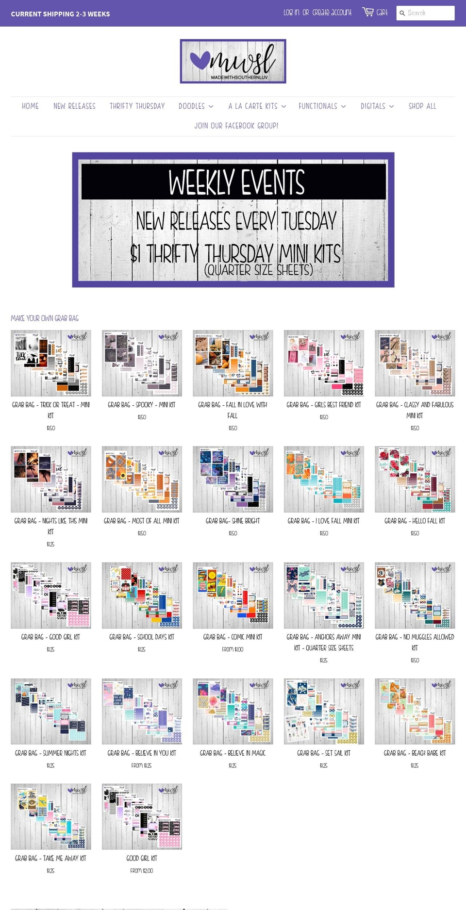 madewithsouthernluv.com — Shopify storefront screenshot
