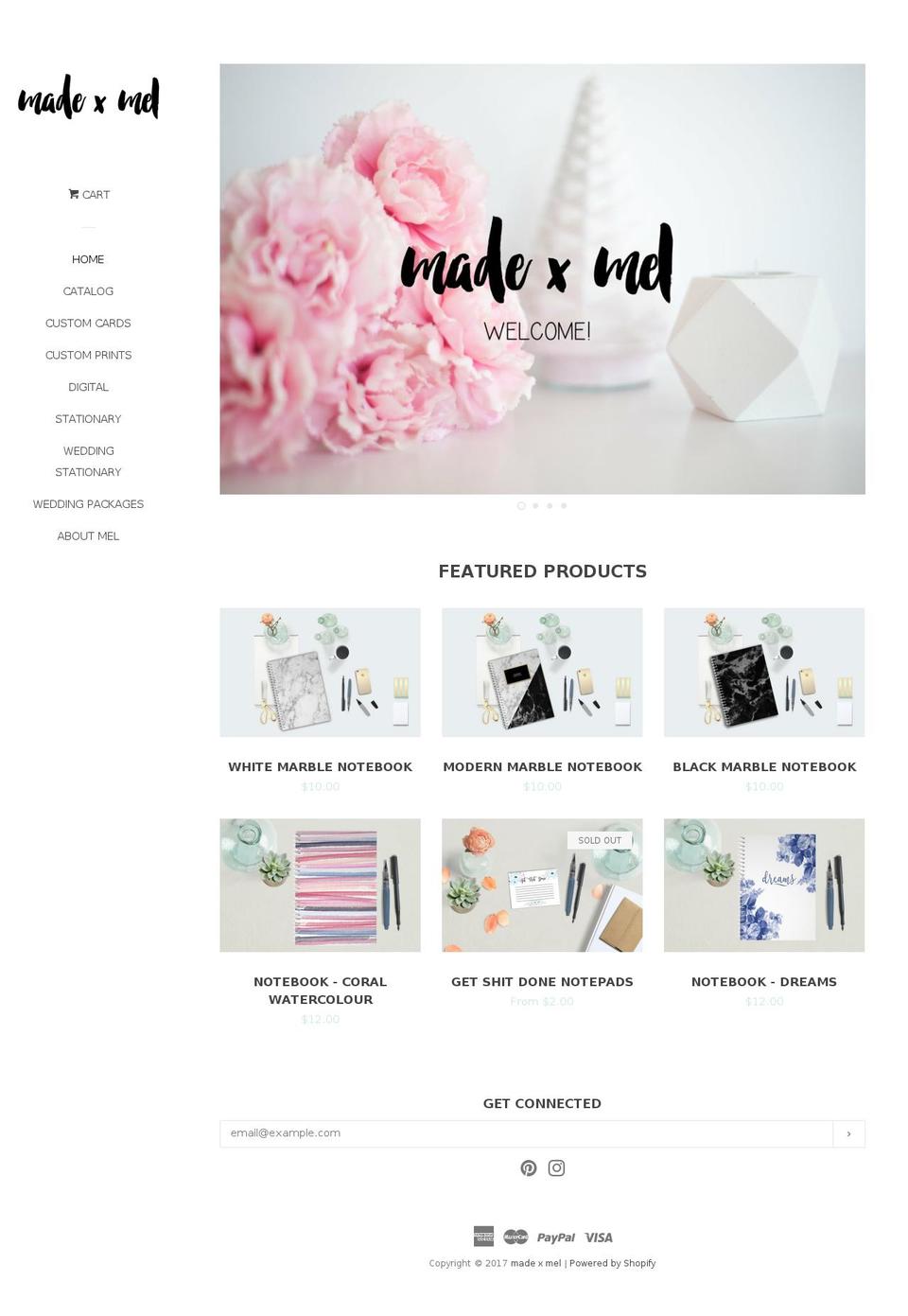madexmel.com shopify website screenshot