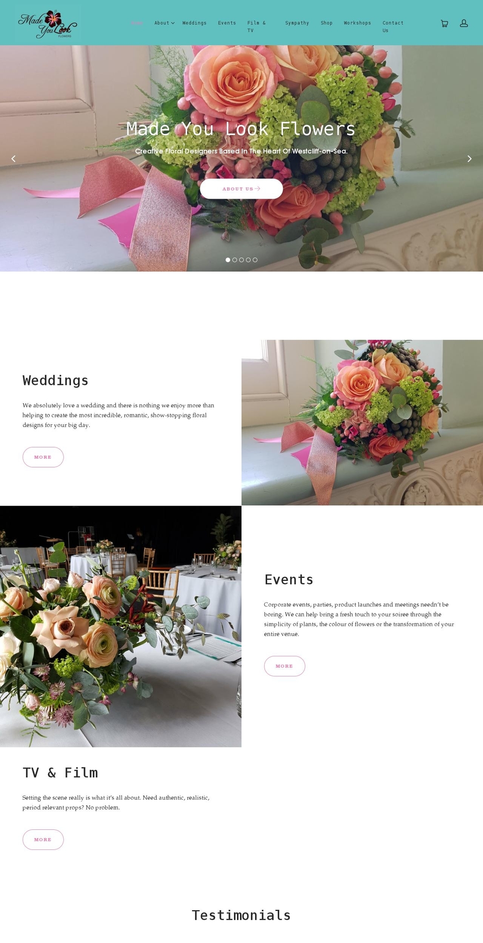 madeyoulookflowers.com shopify website screenshot