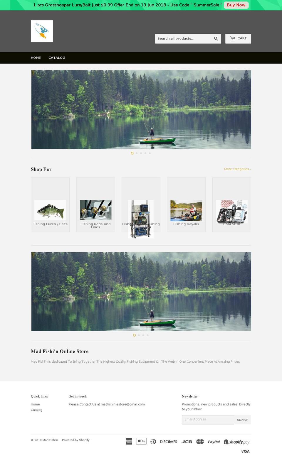 madfishin.com — Shopify storefront screenshot