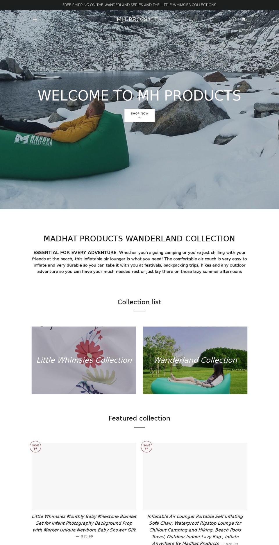 madhatproducts.com — Shopify storefront screenshot