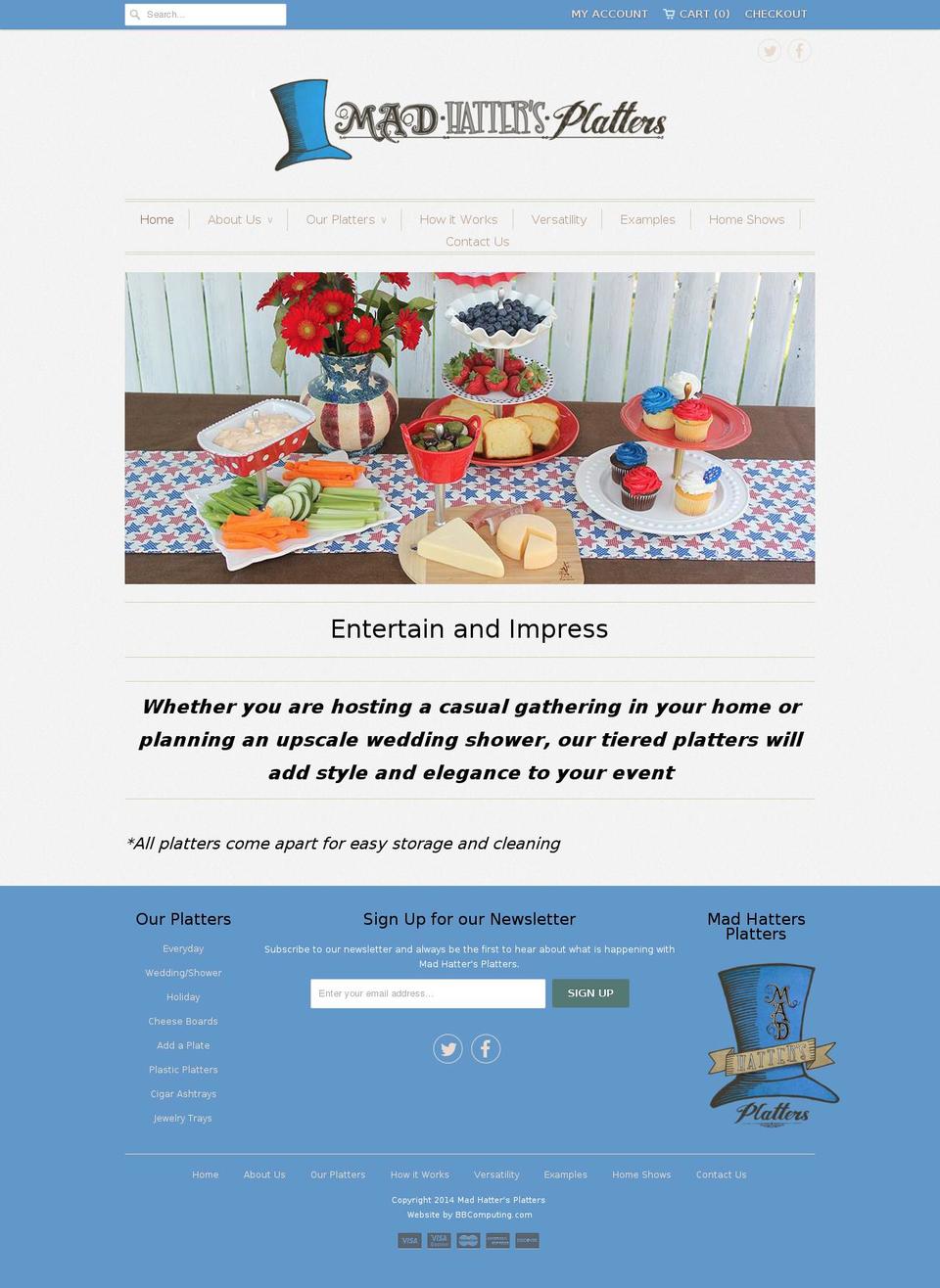 madhattersplatters.com shopify website screenshot