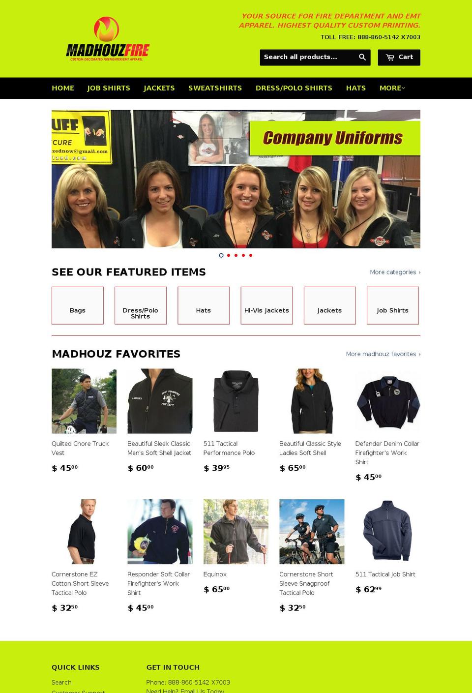 madhouzfire.com shopify website screenshot