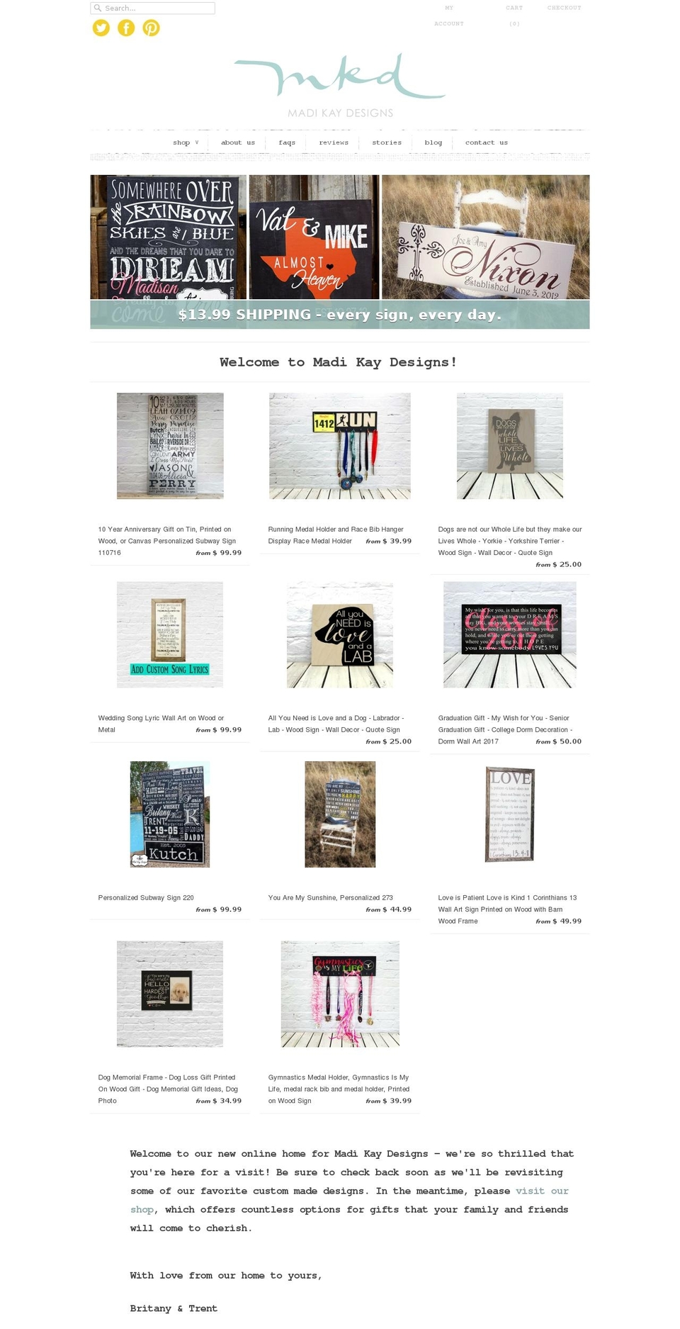 madikaydesigns.com shopify website screenshot