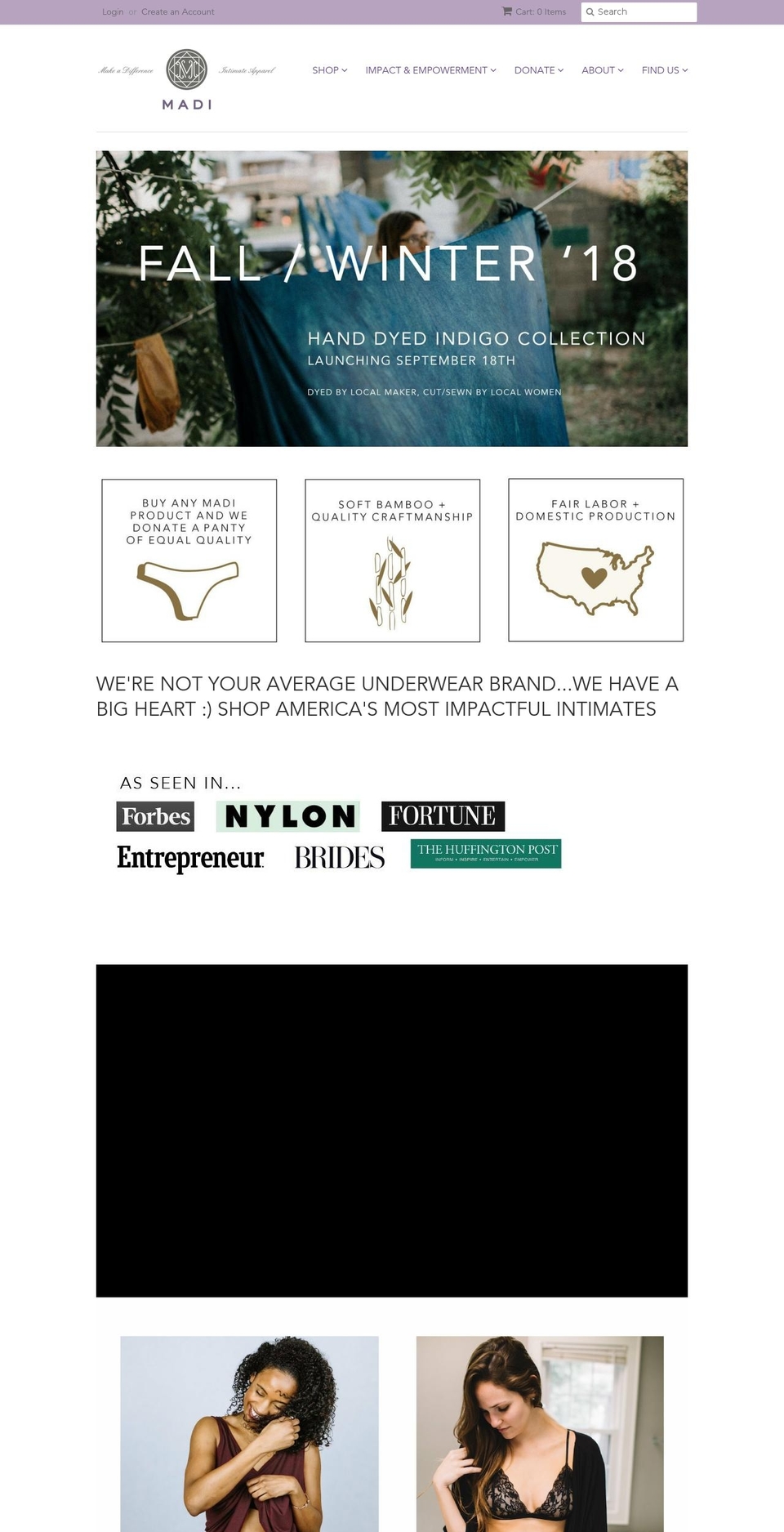 Copy of Minimal Avenir - About Page Adjustments Shopify theme site example madimovement.com