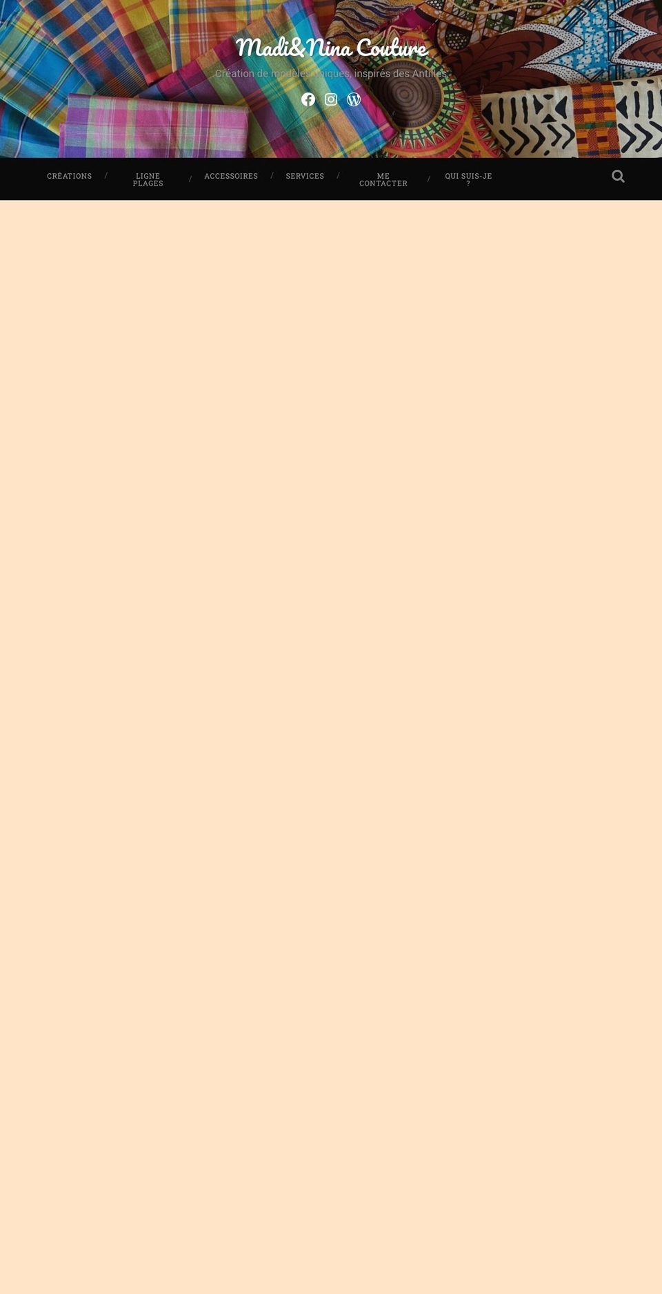 madinina-couture.com — Shopify storefront screenshot