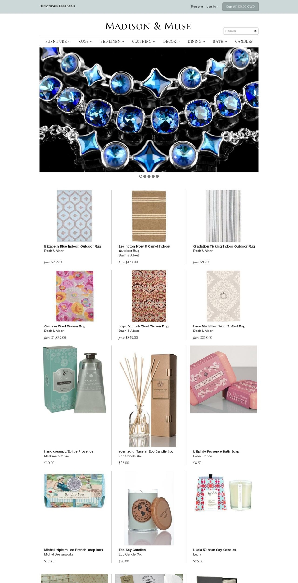 madisonandmuse.ca shopify website screenshot