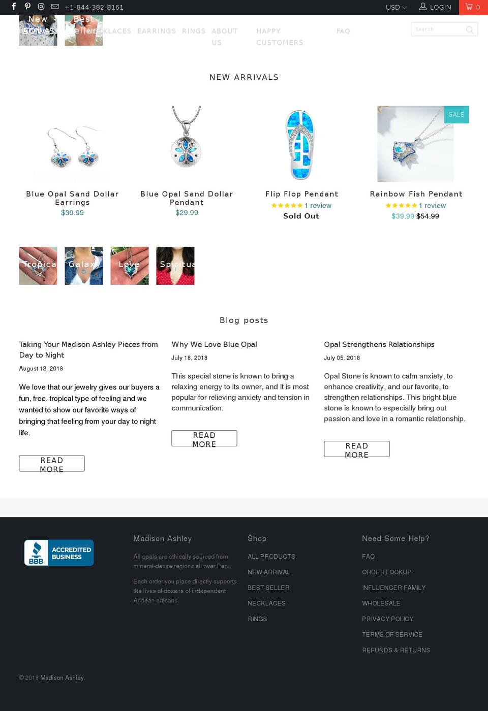 madisonashleyusa.com shopify website screenshot