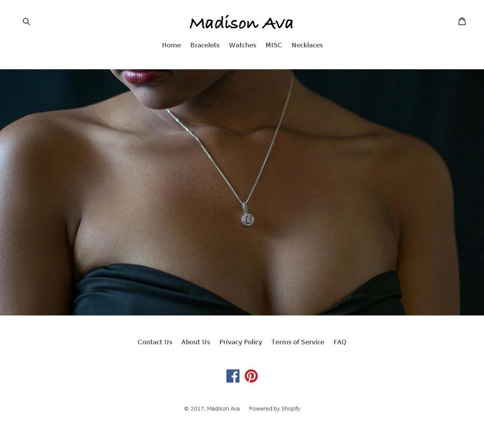 madisonava.com shopify website screenshot