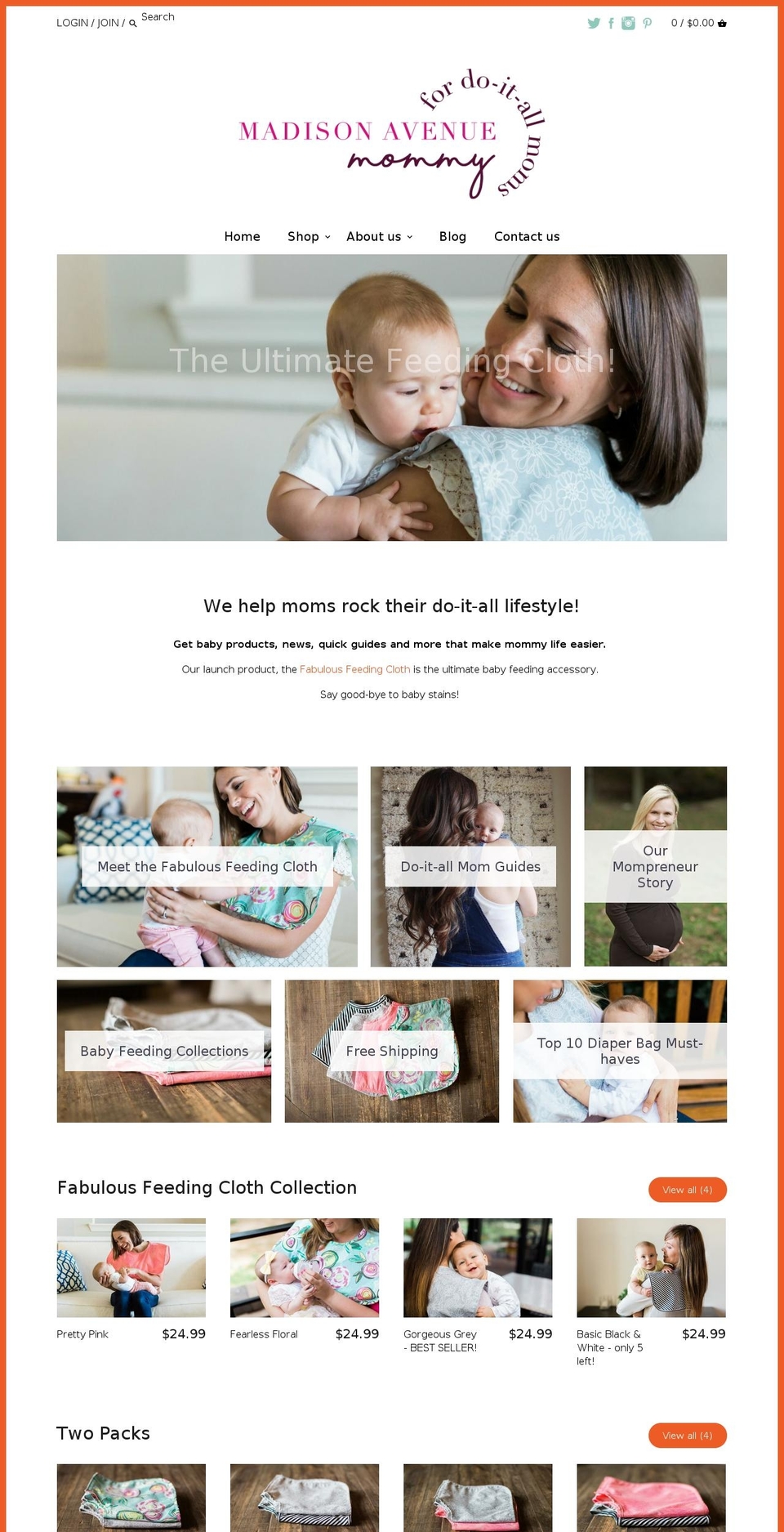 madisonavenuemommy.com — Shopify storefront screenshot