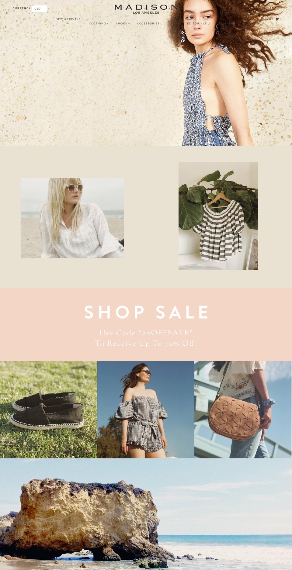 MadisonLosAngeles.com May 2018 Shopify theme site example madisonbrentwood.com