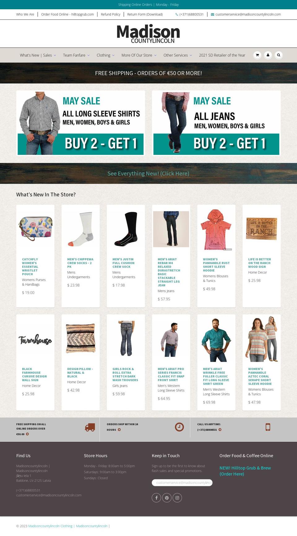 madisoncountylincoln.com shopify website screenshot