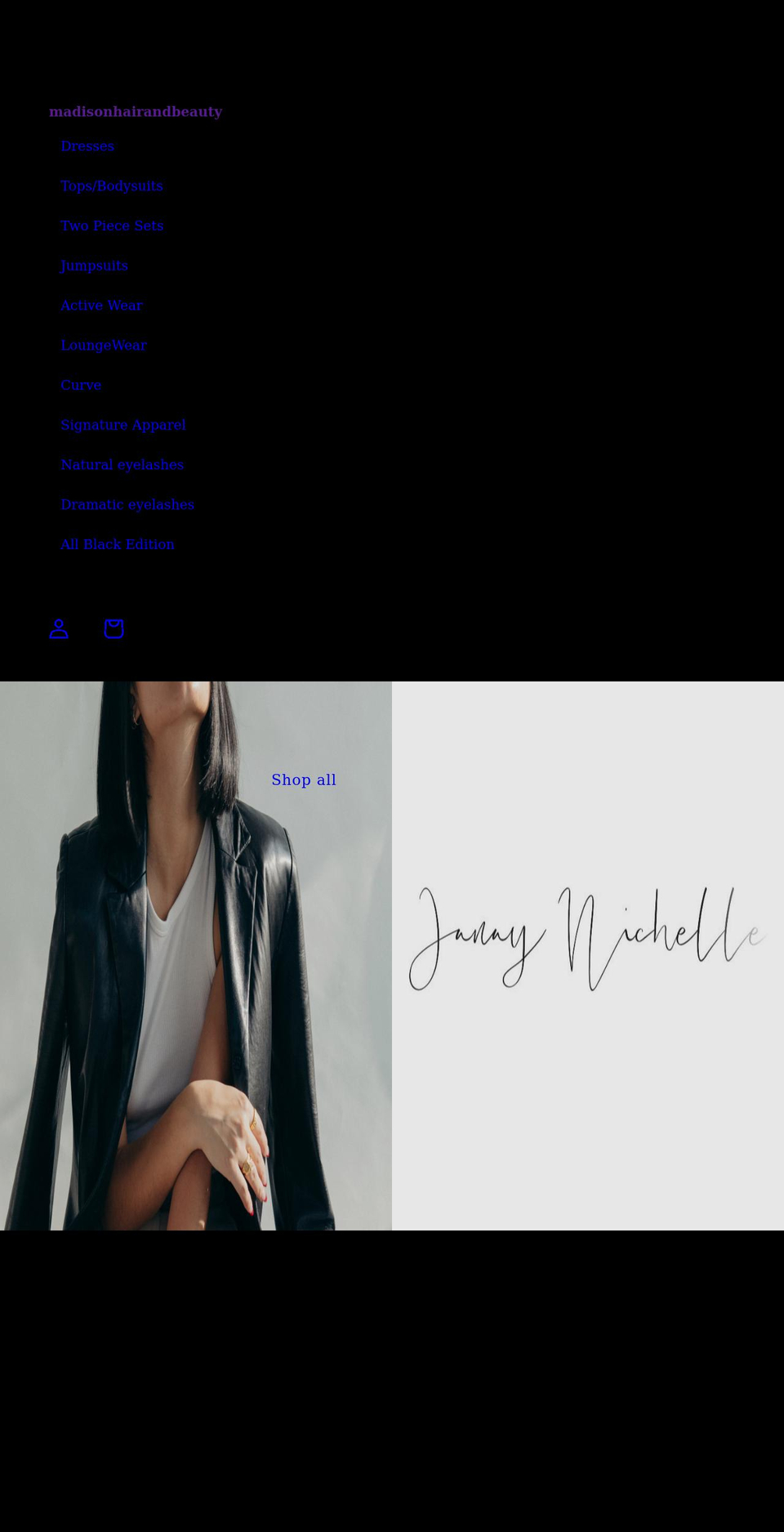 madisonhairandbeauty.com shopify website screenshot