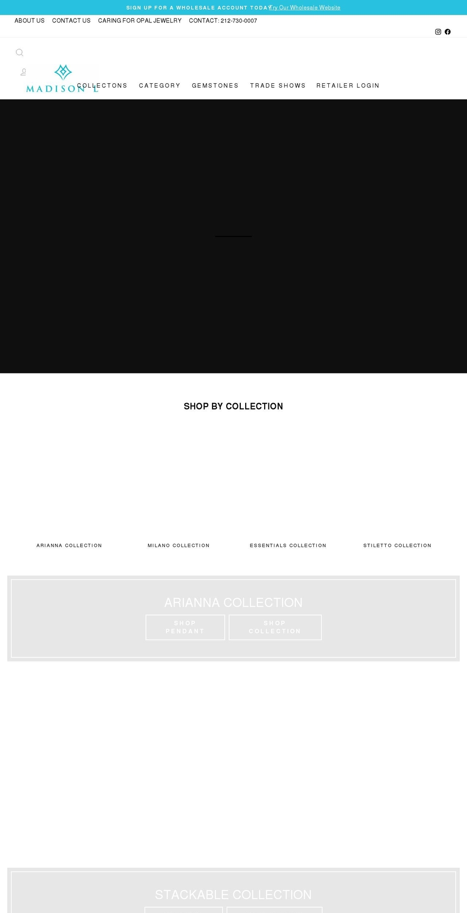 madisonl.com shopify website screenshot