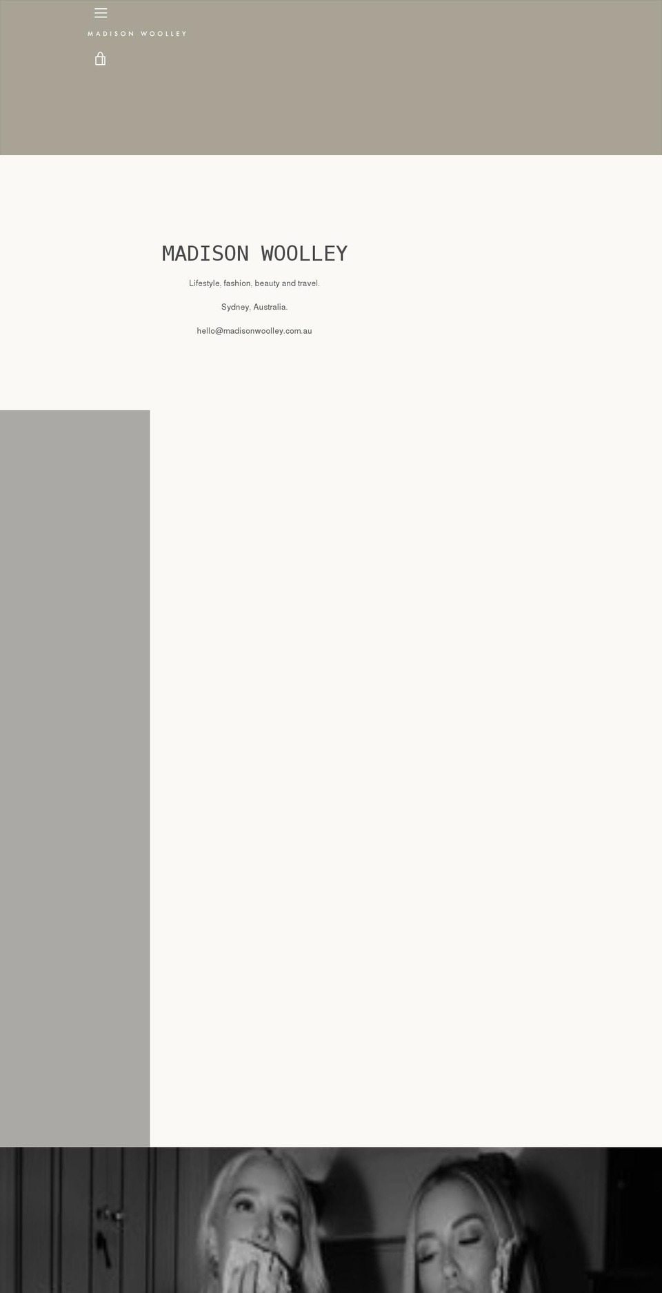 madisonwoolley.com.au shopify website screenshot