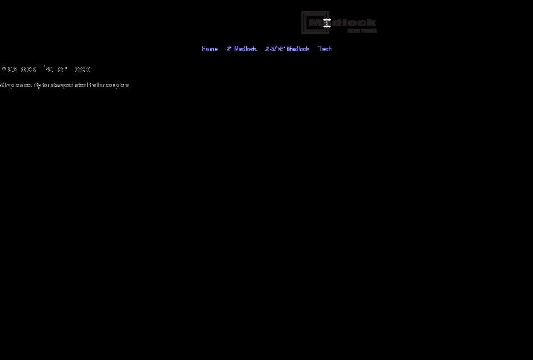 madlock.ca shopify website screenshot