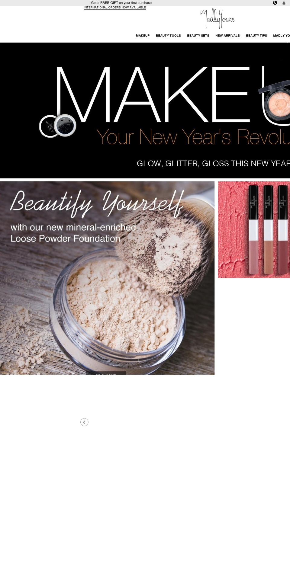 madlyyours.com shopify website screenshot