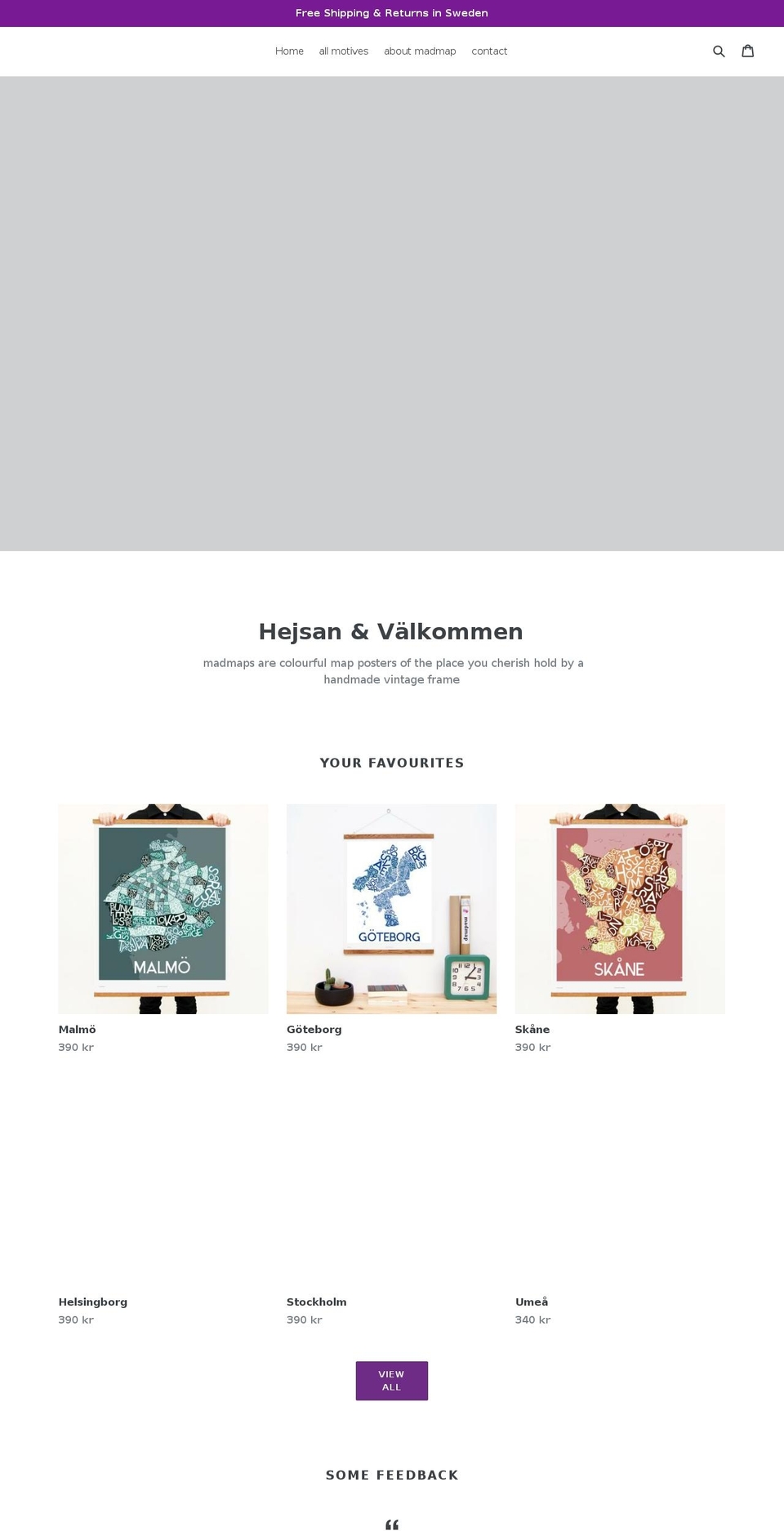 madmap.se shopify website screenshot