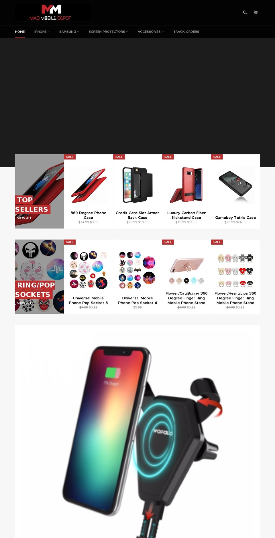 madmobiledepot.com — Shopify storefront screenshot