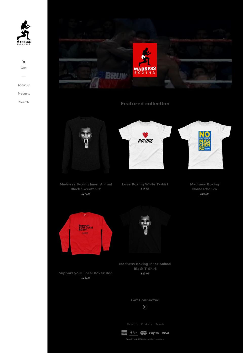 Copy of Pop Shopify theme site example madnessboxingapparel.com