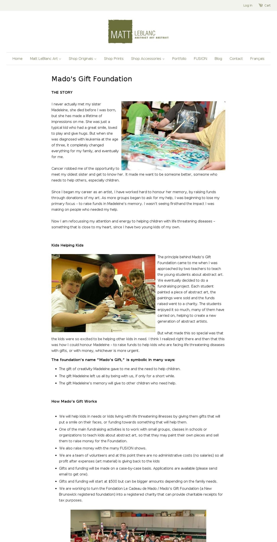 madosgift.com shopify website screenshot