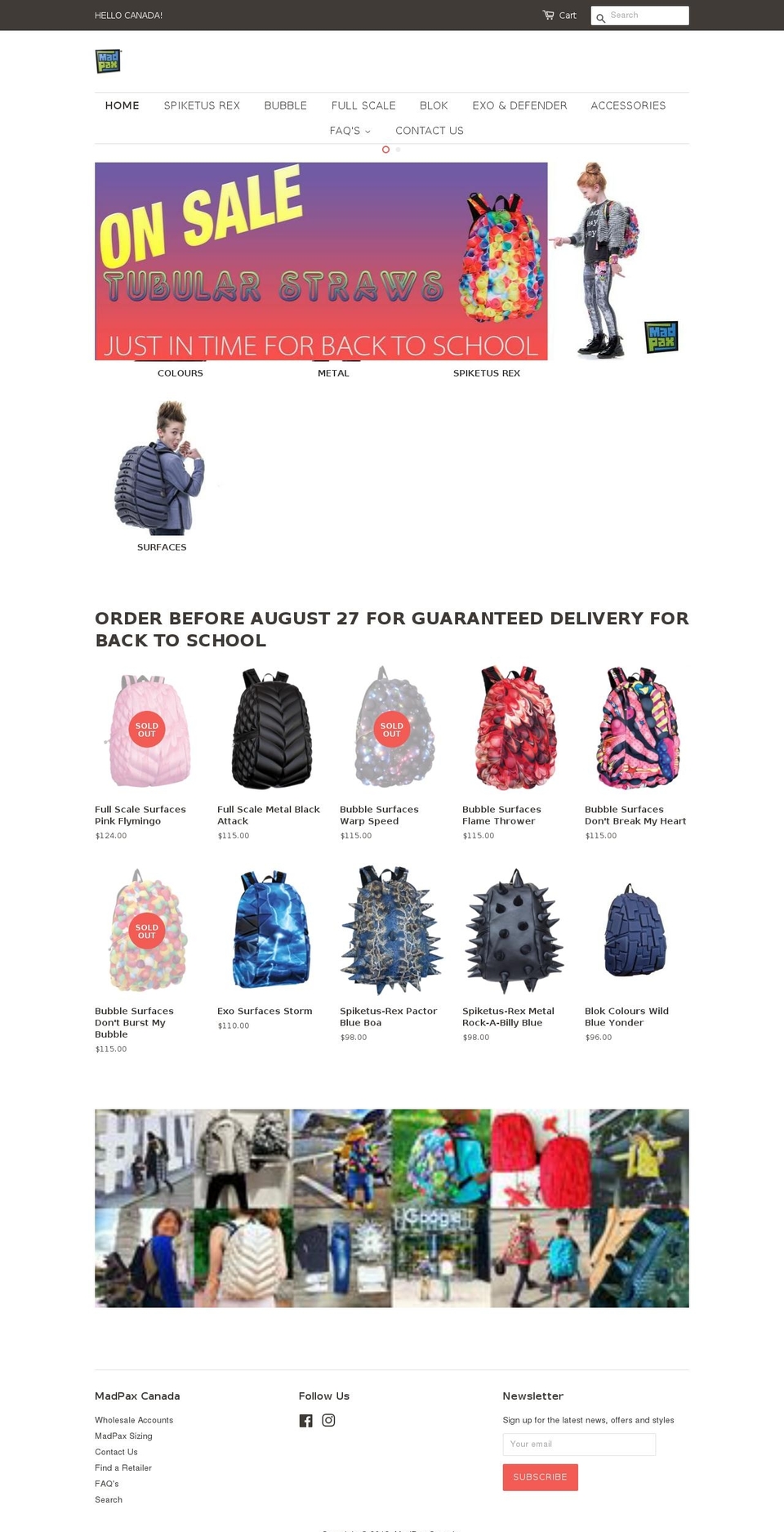 madpaxcanada.com shopify website screenshot