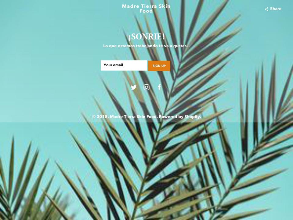 madretierrabyisabel.com — Shopify storefront screenshot