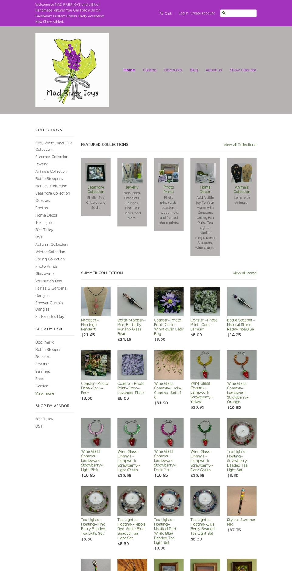 madriverjoys.com shopify website screenshot