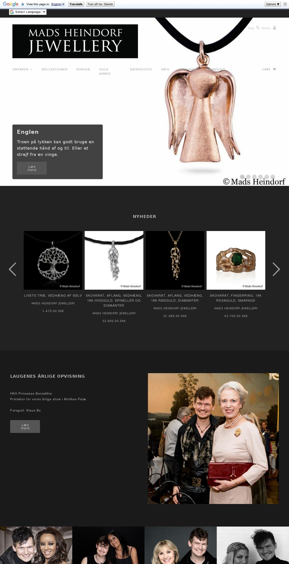 mads-heindorf.dk shopify website screenshot