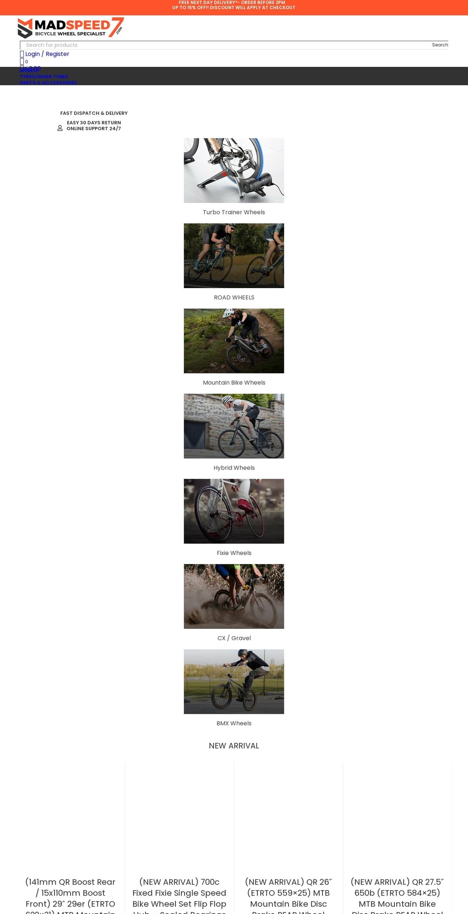 madspeed7.co.uk shopify website screenshot