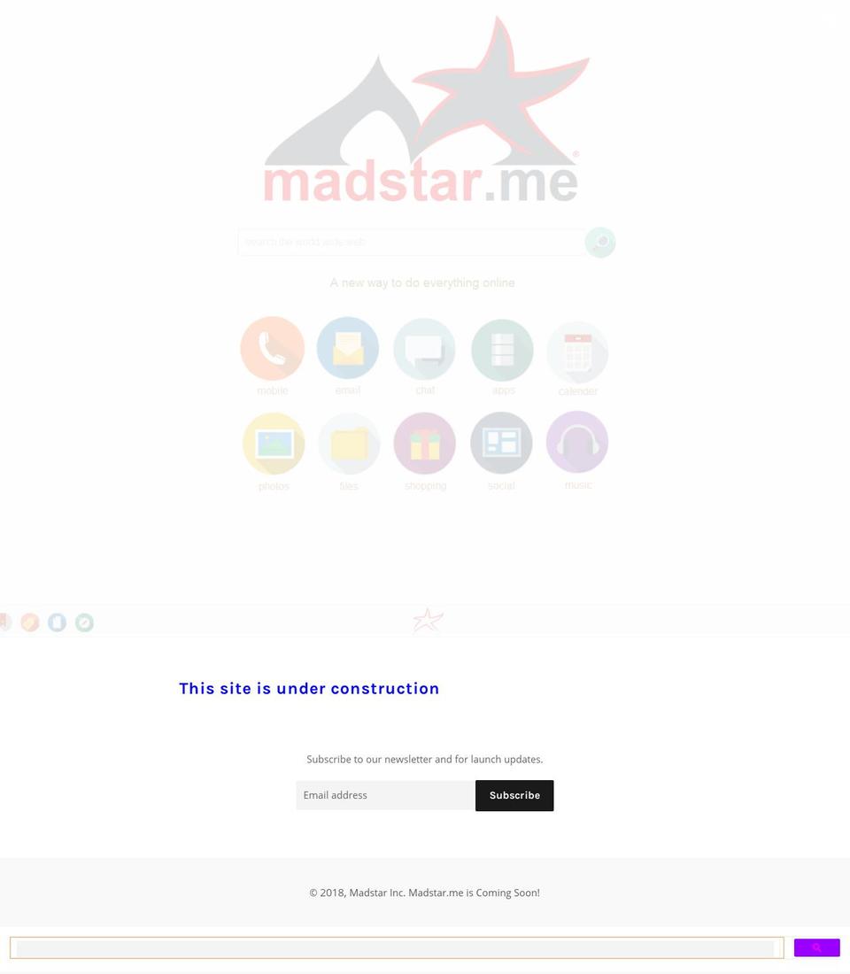 madstar.me shopify website screenshot