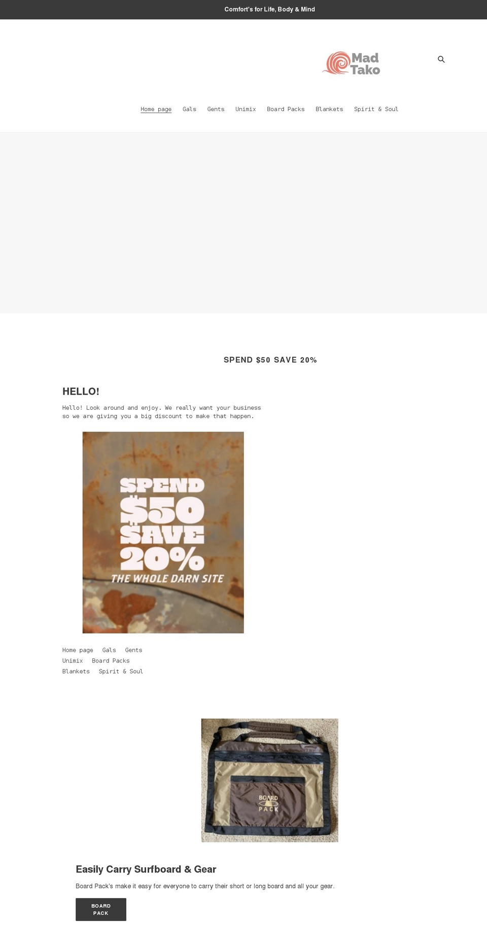 madtako.com shopify website screenshot